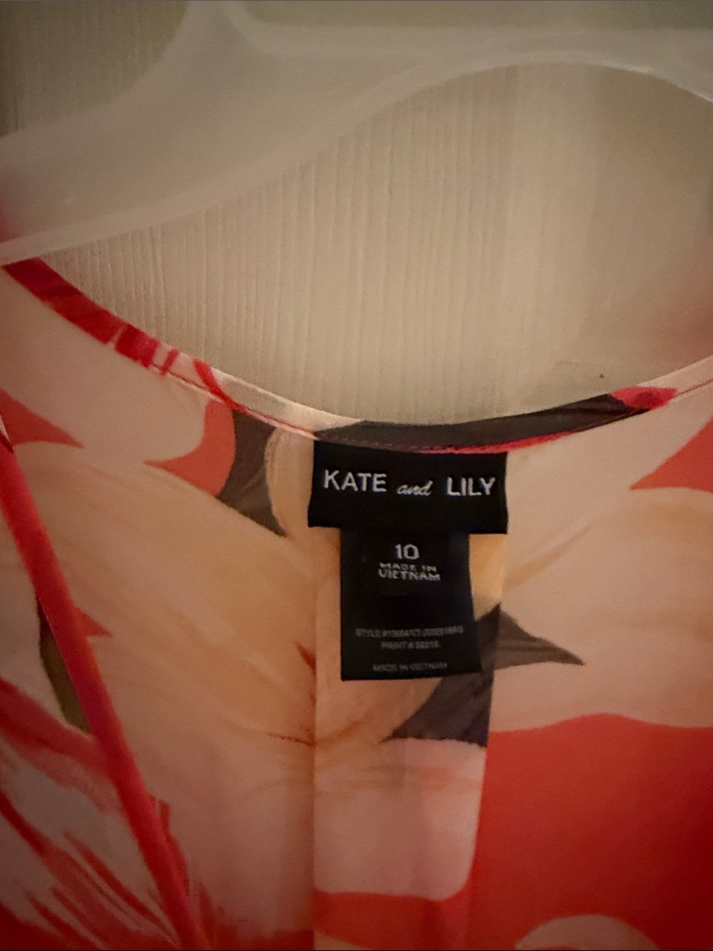Kate and Lily Coral-Peach Floral Maxi Dress